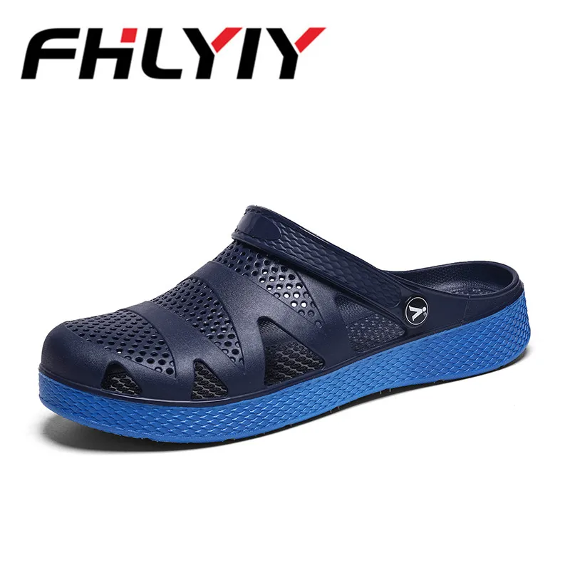 

Men Sandals Summer Slippers Shoes Croc Casual Beach Sandal Fashion Flat Slip on Flip Flops Men Hollow Shoes Outdoor Sandal Shoes