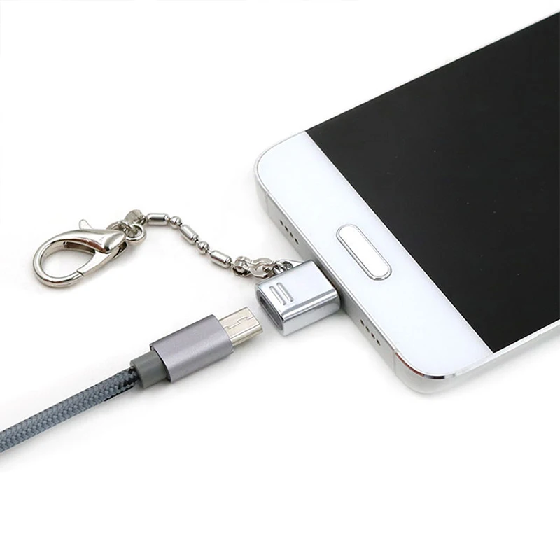 Металлический комплект адаптеров для ключей с разъемом Type C Mini Micro USB на и OTG