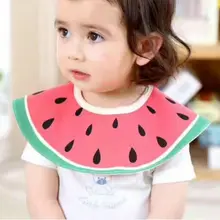 Детские Мультяшные нагрудники для мальчиков и девочек Мультяшные Слюнявчики нагрудники для новорожденных Модные Фруктовые милые нагрудник для кормления
