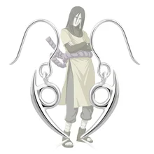 Пара Аниме Наруто орочимару серьги гвоздики 925 пробы серебро в подарочной коробке подарок Orochimaru кольцо Akatsuki