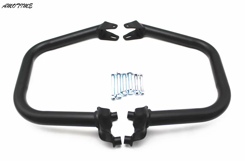 

Highway Front Bumpers Buffer Crash Bars Engine Guards Rubber Cover Protector for Harley Street 500 XG500 750 XG750 2015-2017