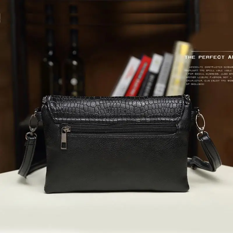  LYKANEFU Casual Small Bag for Women Messenger Bags for Women Shoulder Bags Crossbody Black Clutch P - 32303612365