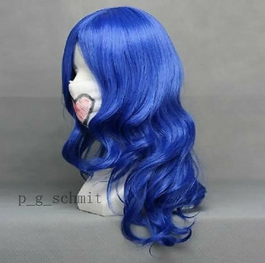 

Fairy Tail Juvia Lockser Blue Anime Cosplay Party Wig