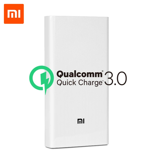 Original Xiaomi Power Bank 20000mAh 2C Portable Charger  Support QC3.0 Dual USB Mi External Battery Bank 20000 for Mobile Phones