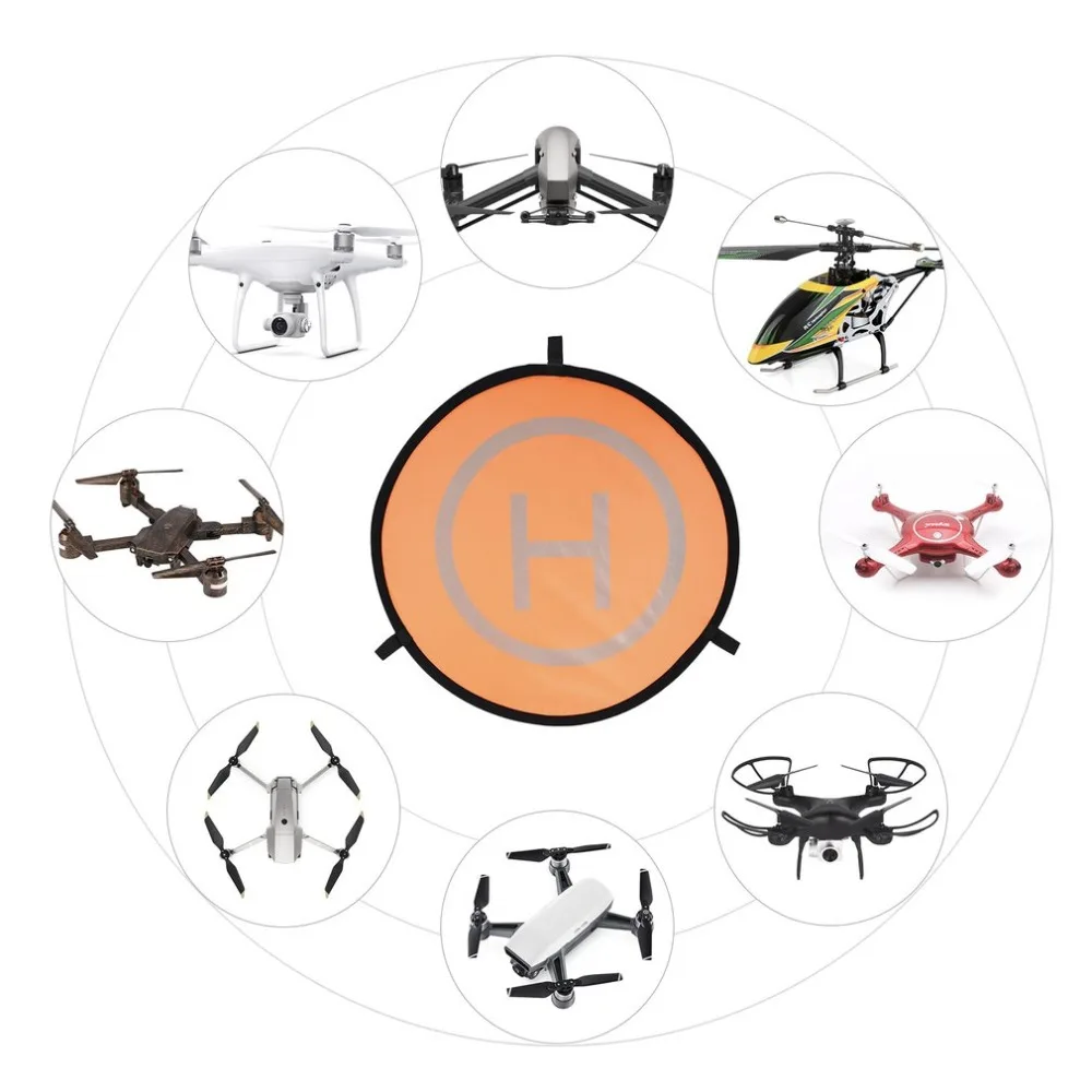 

110cm Fast-fold Landing Pad Universal FPV Drone Parking Apron Waterproof Pad For DJI Spark Mavic FPV Racing Drone Helicopter