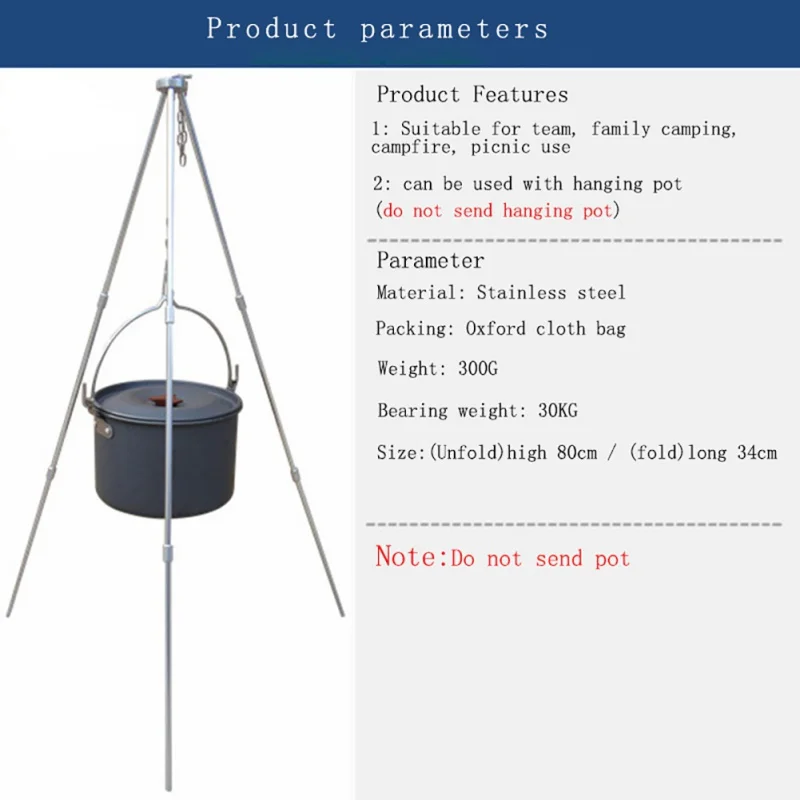 Bonfire штатив кронштейн Открытый Кемпинг треугольник campfire кронштейн подвесной горшок кронштейны наружные гаджеты