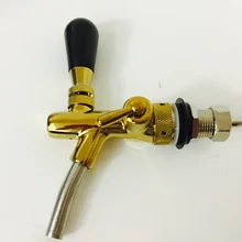 Homebrew пивной кран, регулируемый кран с золотым покрытием, доморощенного делая кран