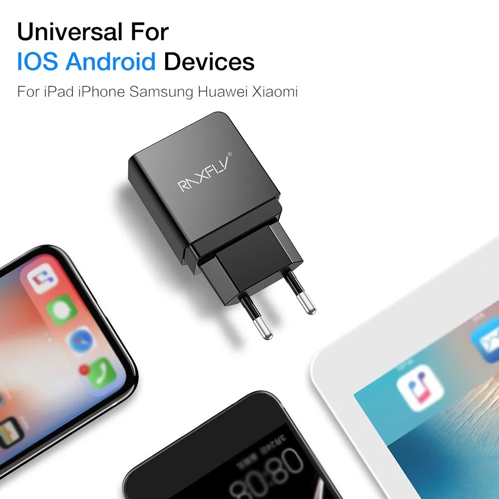 Светодиодный USB зарядное устройство для путешествий для IOS Android цифровое универсальное телефонное зарядное устройство EU Plug Быстрая Зарядка мощность 5 В 2.4A быстрое зарядное устройство