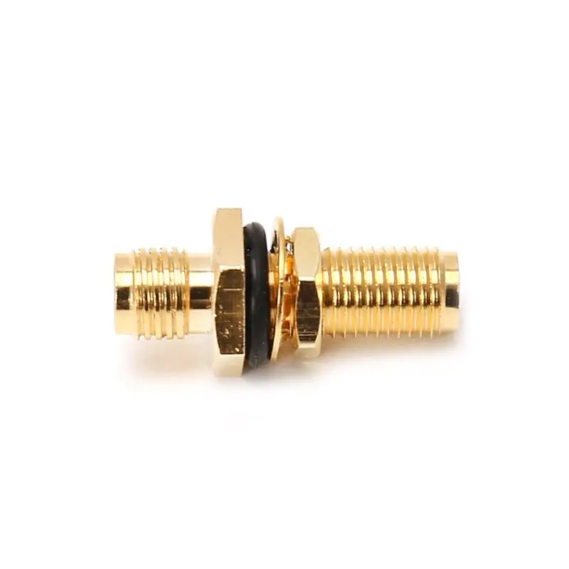 

SMA Female Jack RF Connector Straight Coaxial Converter Adapter Panel Mount O-Ring Connectors