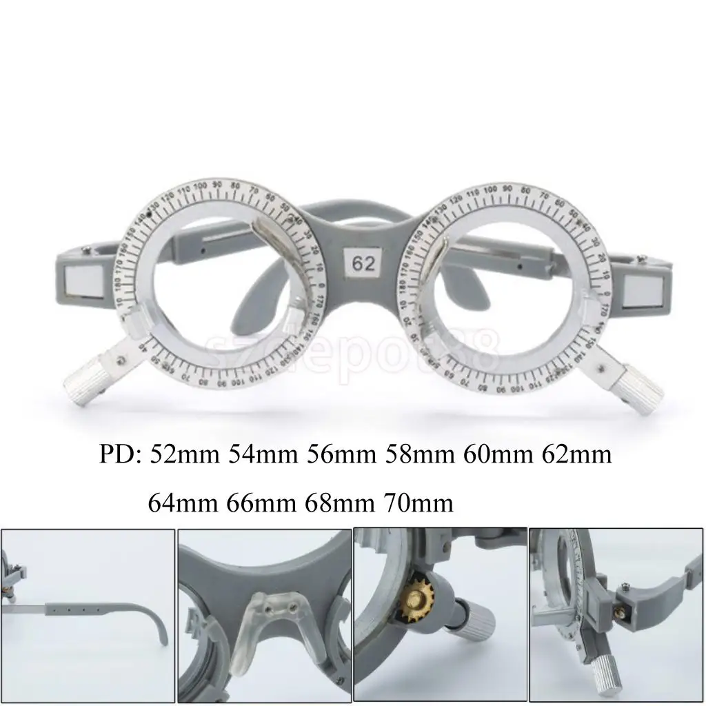 Универсальная регулируемая оптическая оправа для пробных линз оптика 52 мм 56 мм 58 мм 60 мм 62 мм 64 мм 66 мм 68 мм 70 мм