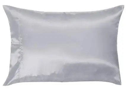 1 шт. чистый шелк атласный чехол для подушки шелковистый мягкий чехол для подушки - Цвет: Светло-серый