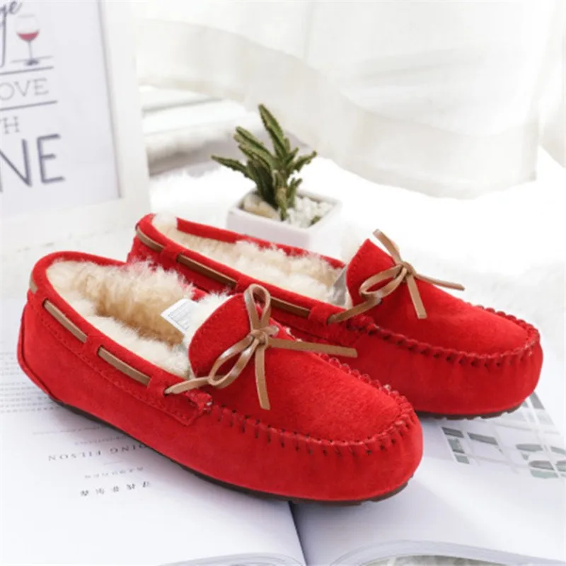 Классическая женская обувь из натуральной воловьей кожи и шерсти; модель года; недорогие зимние сапоги; женские зимние сапоги; теплая женская обувь;