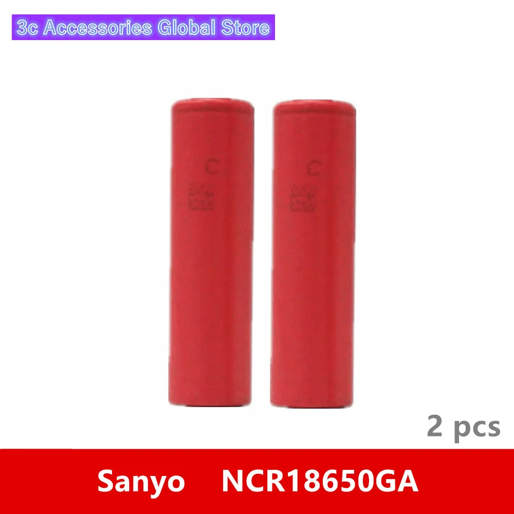 Аккумулятор для игруфонарь онарика Sanyo NCR18650GA 3 7 в 18650 3500 мАч 2 шт.|Перезаряжаемые