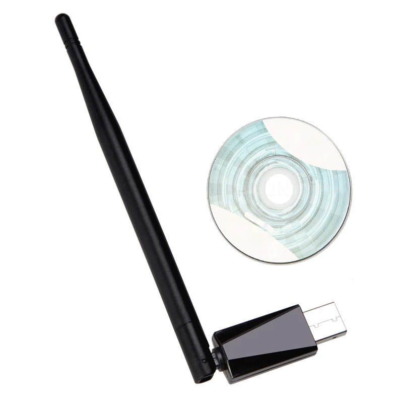 Беспроводной USB Wi Fi адаптер 802.11n/g/b + антенна 5 дБи сетевой 150 Мбит/с LAN карта 1 шт.|lan