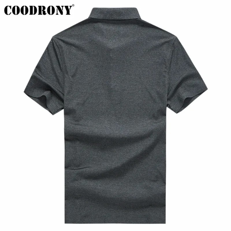 COODRONY Футболка мужская деловая повседневная классическая Универсальная футболка Homme летняя мягкая крутая футболка с коротким рукавом мужская одежда S95076