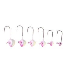 6 шт./партия, рыболовная приманка, мини-свинцовый рыболовный крючок 0,5 г, 1 г, 2 г, 3 г, 4 г, 5 г, джиг, головка, кривошипный крючок приманки, Новинка