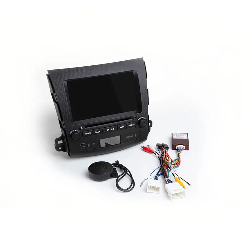 Top Xonrich 2 Din Android 9.0 Car Multimedia Player For Mitsubishi Outlander 2007-2011 AutoRadio GPS Navigation DVD Audio Wifi 4G 5
