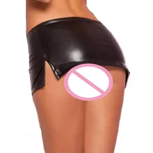 Женское нижнее белье, блестящая мини-юбка из латексной кожи, очень короткие вечерние платья, Клубная одежда, секс-игрушки для женщин