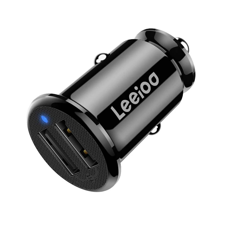 

Mini Car Charger 5V 4.8A with LED light Universal Dual USB Phone Car Adapter Fast Charger for Samsung iPhone Huawei tablet etc