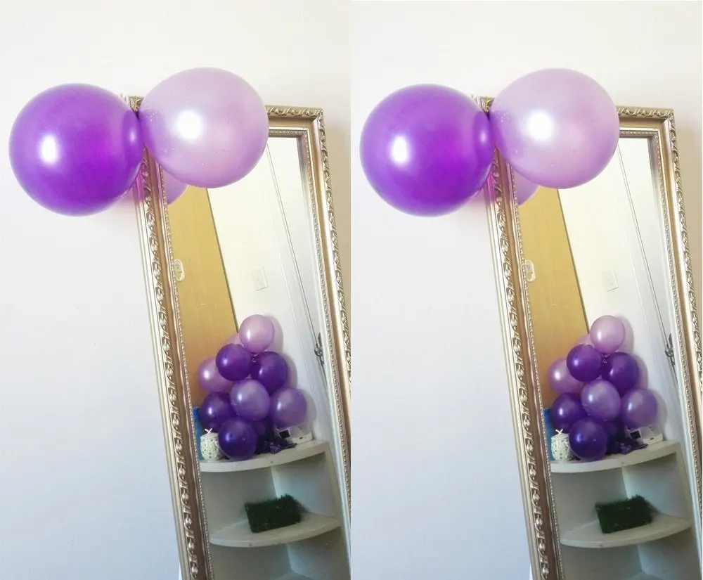 100 ct латексные воздушные шары 10 &quotсмешанные фиолетовые и светло гелиевые для