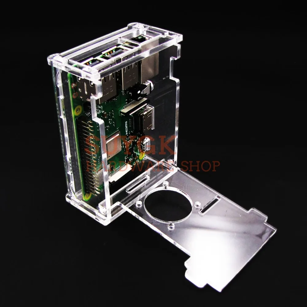 Прозрачный акриловый чехол для Raspberry PI 2 PI3 Model B 3B с чехлом корпуса накладка