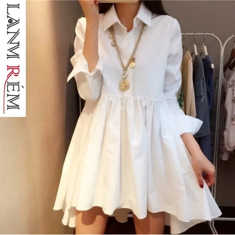 LANMREM 2019 Spring Autumn Women Pullover Irregular