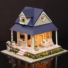 A060 Кукольный дом Diy Миниатюрный 3D деревянные головоломки Кукольный домик miniaturas дом мебели кукла один ангел подарок ко Дню Святого Валентина