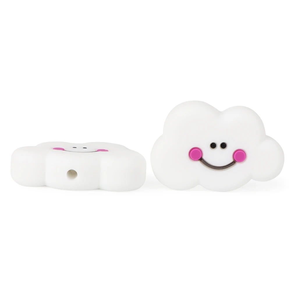 TYRY. HU, 5 шт., миниатюрные силиконовые бусины с облаками, пищевая игрушка для прорезывания зубов для детей, детские принадлежности для кормления и подарки, Детские Прорезыватели без BPA