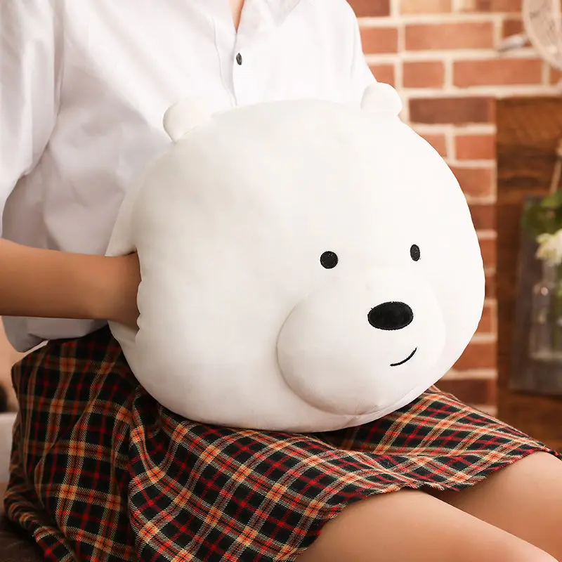 bare bears hand pillow