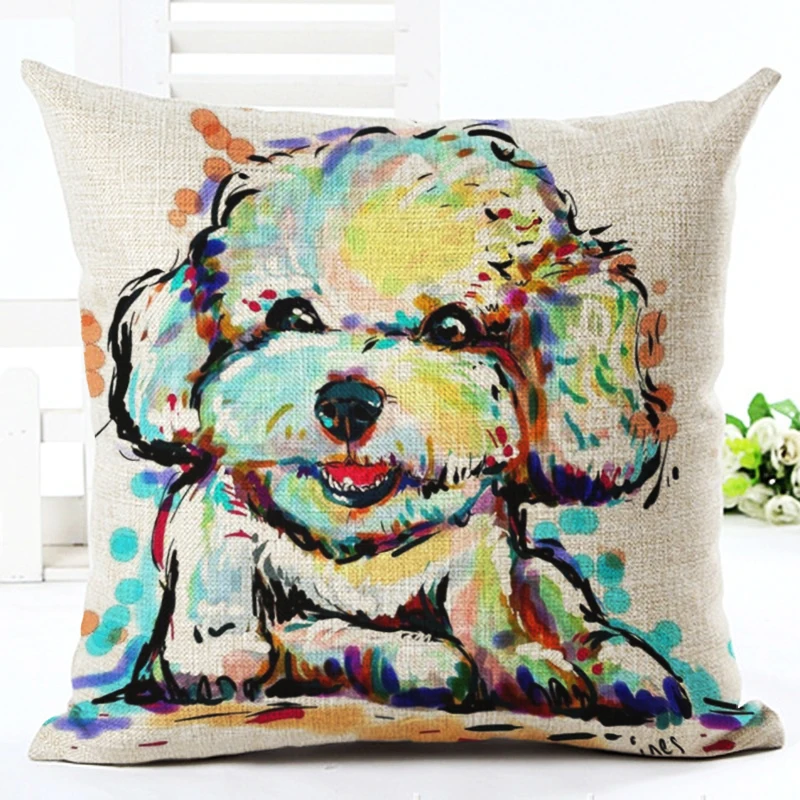 Bullterrier Cushion Covers Dog Pet Soft Linen Material Pillow Cases For Kids Baby Girl Boy Bedroom Decorative Cushion Cover Bullterrier Cushion Covers Dog Pet Soft Linen Material Pillow Cases For Kids Baby Girl Boy Bedroom Decorative Cushion Cover