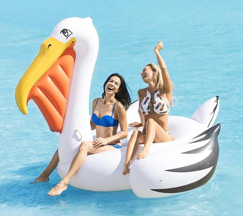 Inflatable-Giant-Pelican-Tube-Float-Ride-On-Toucan-Pool-Float-inflatable-swan-pool-Swim-Ring-Holiday