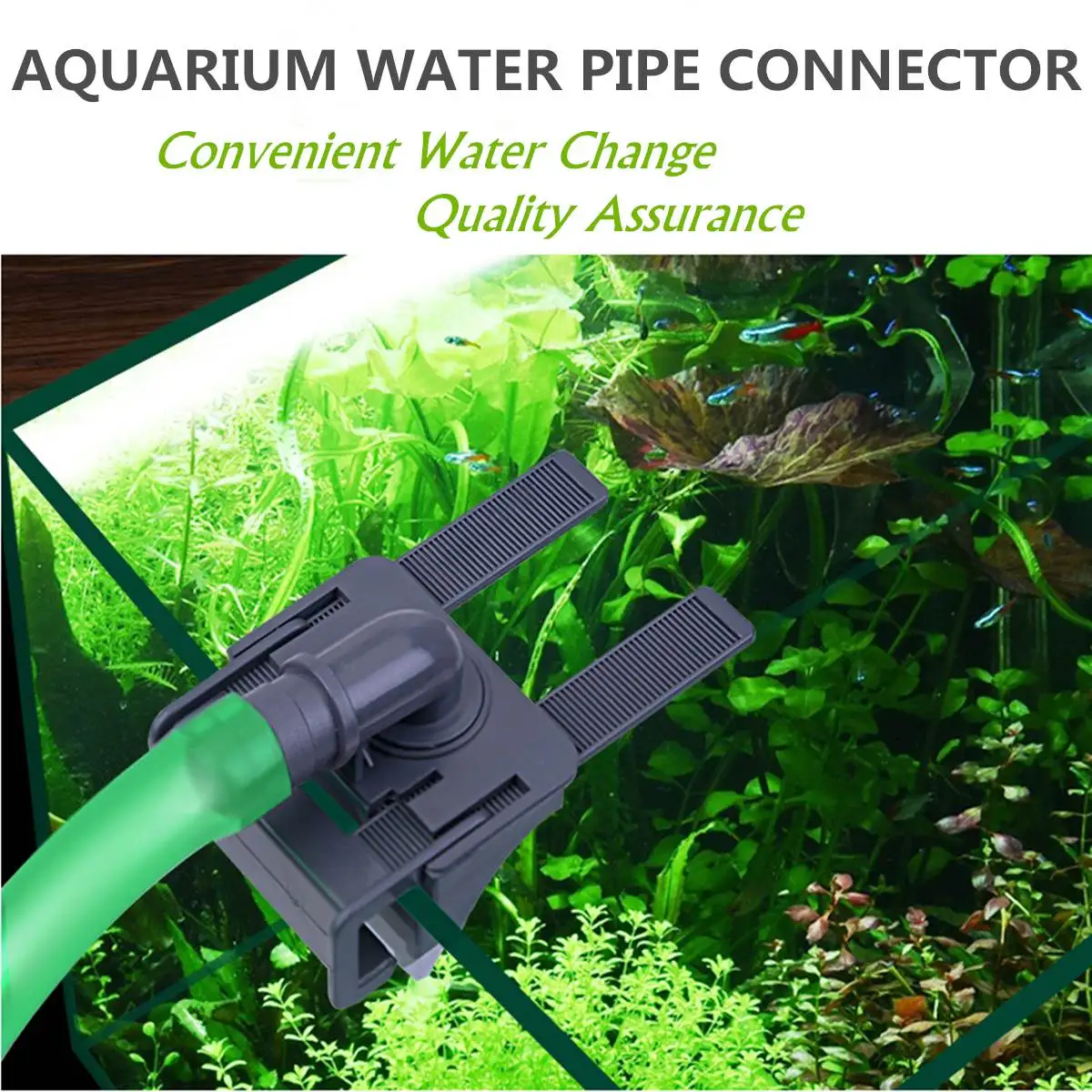 Aquarium Tank Water Pipe Clamp Hose Tube Rod Fixing Clip Mount Holder