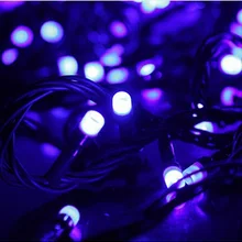 10 м 100 светодиодная гирлянда, сказочное украшение Рождественские огни Праздничная Свадебная вечеринка на открытом воздухе, AC 110 V~ 220 V