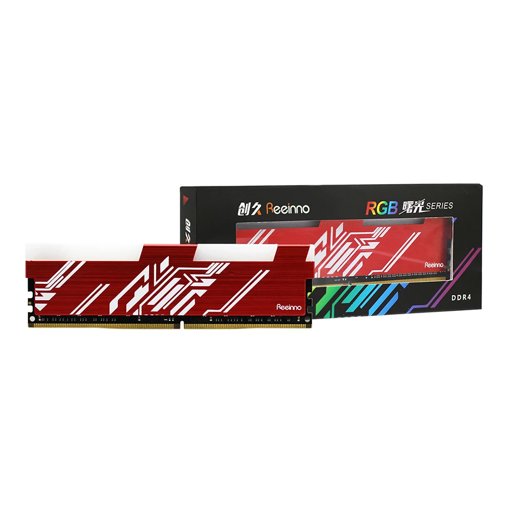 Оперативная память reinno DDR4 RGB 8 Гб 2666 МГц напряжение 1 2 В Тип интерфейса 288pin 19200 17 39