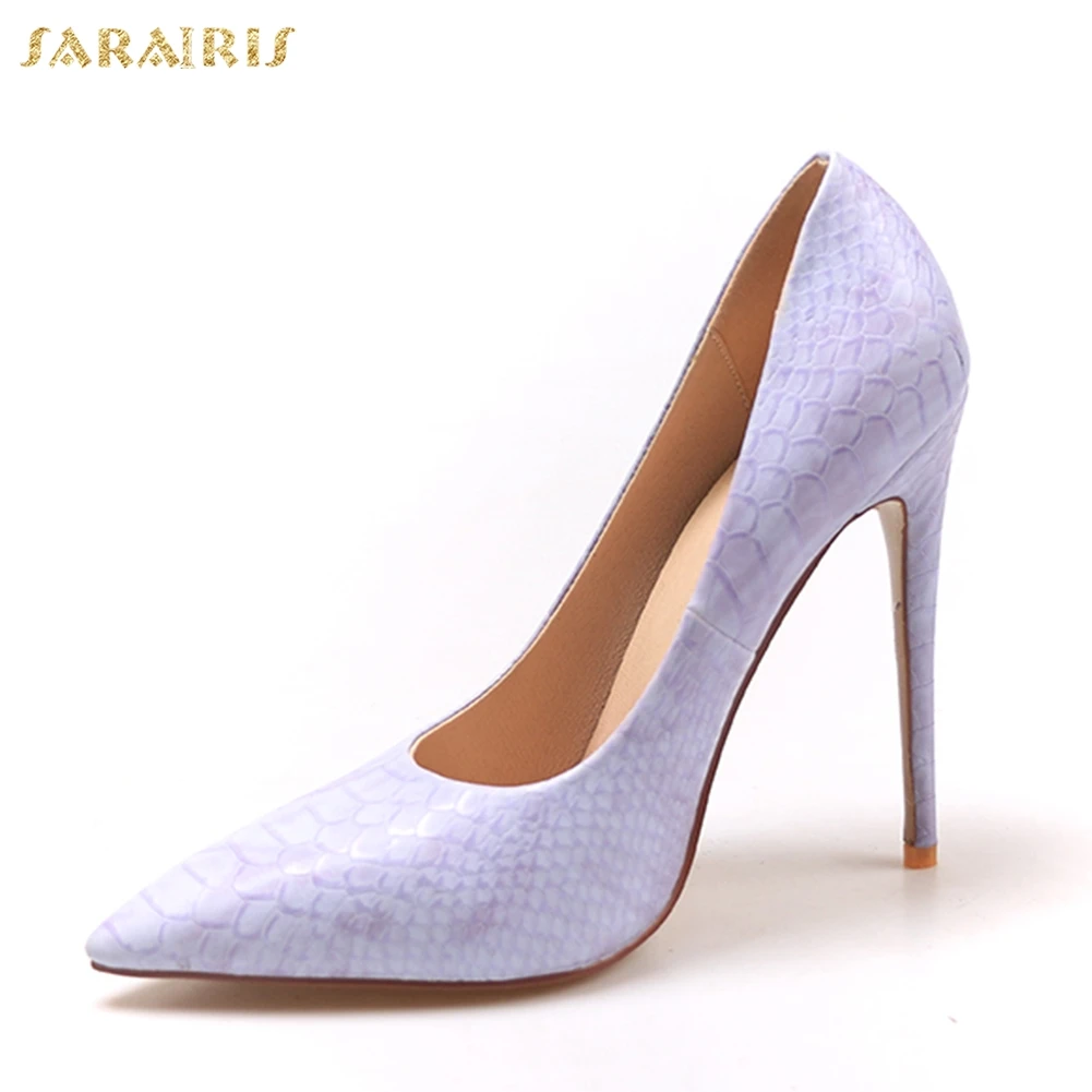 

SARAIRIS brand new luxury pointed toe large size 34-42 women shoes woman 12cm high heels sexy party snake print lady pumps