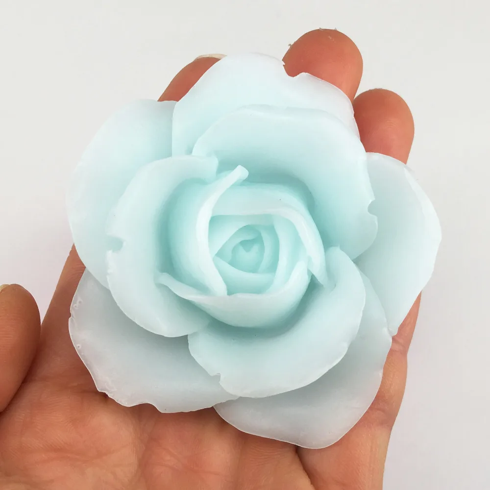 ABEDOE Гибкие DIY формы для мыла и свечей, подсвечники, легко распускать 3D шар из цветков розы, формы для ручной работы Силиконовая