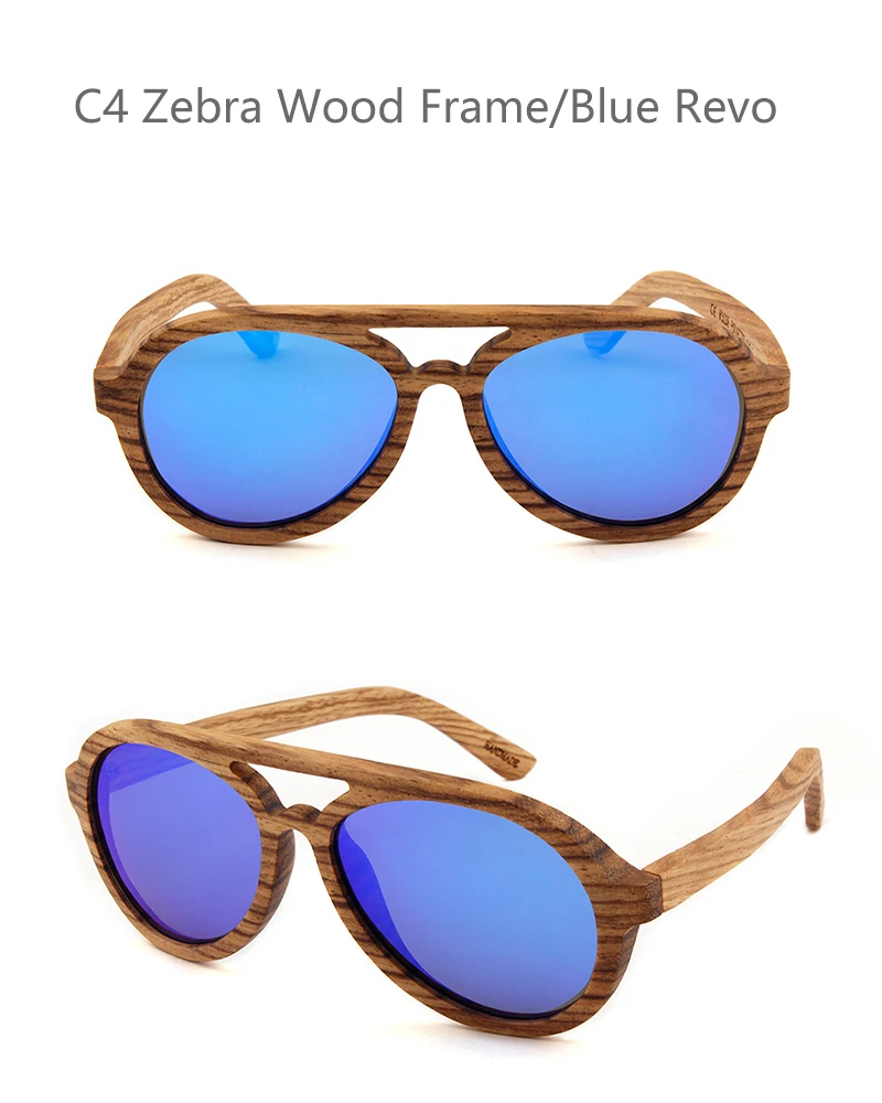 Feiseli классические женские солнечные очки с поляризованной древесиной круглая рамка в стиле ретро вождения солнцезащитные очки ручной