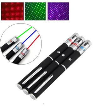 

2 in 1 Green/Red/Blue Laser Pointer Sky Star Laser Beam Light Adjustable Focus Laser Pen Light No Battery