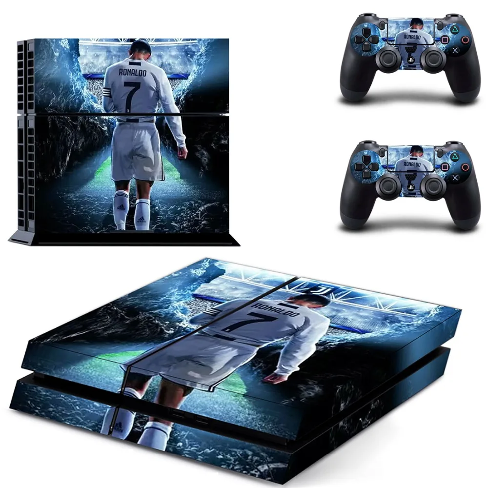 

Cristiano Ronaldo CR7 Footaball Soccer PS4 Skin Sticker Decal For PlayStation 4 Console and 2 Controller PS4 Skins Sticker Decal