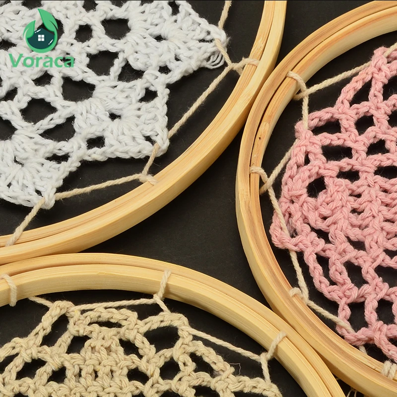 Кружево Ловец снов Набор DIY большой Doily задний план стены Висячие ремесла, украшения кружева Ловец снов Свадебный домашний декор