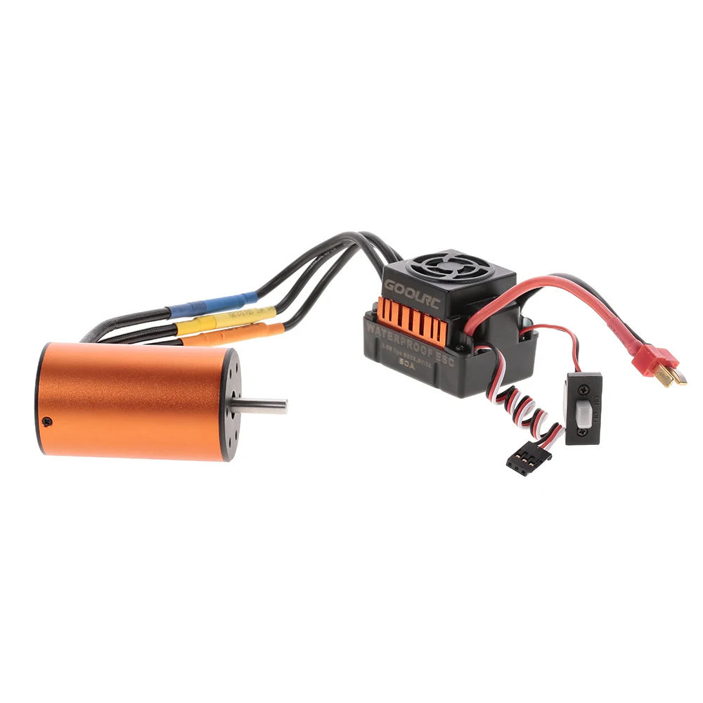 

GoolRC Brushless Motor BL3660 4300KV 2-3S Waterproof Brushless ESC for 1:10 RC Car Off-road Truck HSP TRAXXAS Vehicle