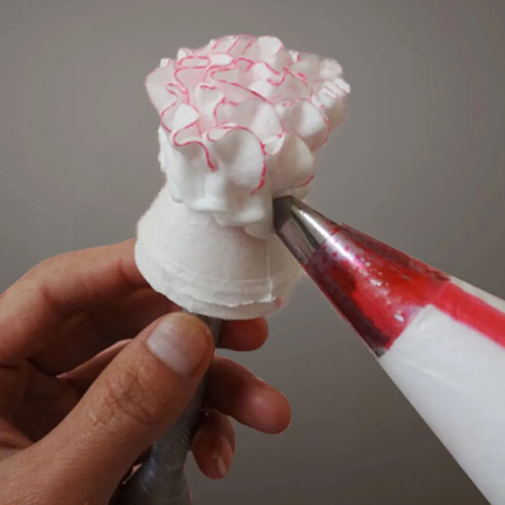 

1PC Cake Piping Rod Aluminum Alloy Pastry Sticks Baking Cone Holder Cake Piping Rod Icing Cream Flower Roses Decoration Tools