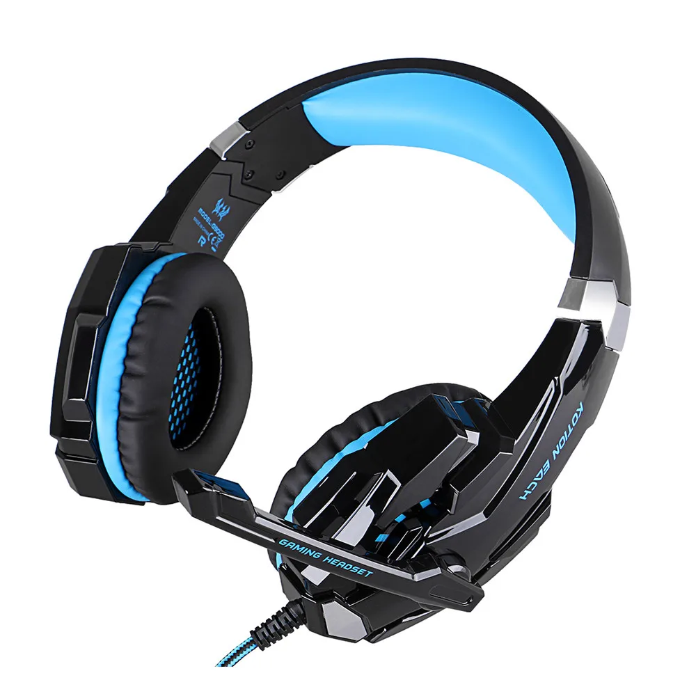 Gaming Headset Stereo Earphone Headphones with Mic LED Light for PS4 Gamepad New Xbox One Laptop PC Gamer (12)