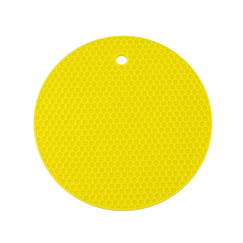 7 Round Silicone Heat Resistant Mat Durable Silicone Mats & Pads Pot Holder Trivet Mat Spoon Rests Kitchen Table Accessories (3)