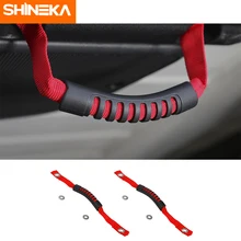 SHINEKA-reposabrazos universales con orificios y juntas, 2 uds., para Jeep Wrangler jl jk tj 1997-2018 + Accesorios