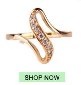 Кольца BUDONG для женщин подарок на день Святого Валентина Модные двухрядные кристаллы золотого цвета среднее кольцо с кубическим цирконием Свадебные украшения XUR248