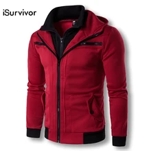 2017 Men Spring font b Hoodies b font Zipper Hooded Jackets Sweatshirts Tracksuits Men s Casual
