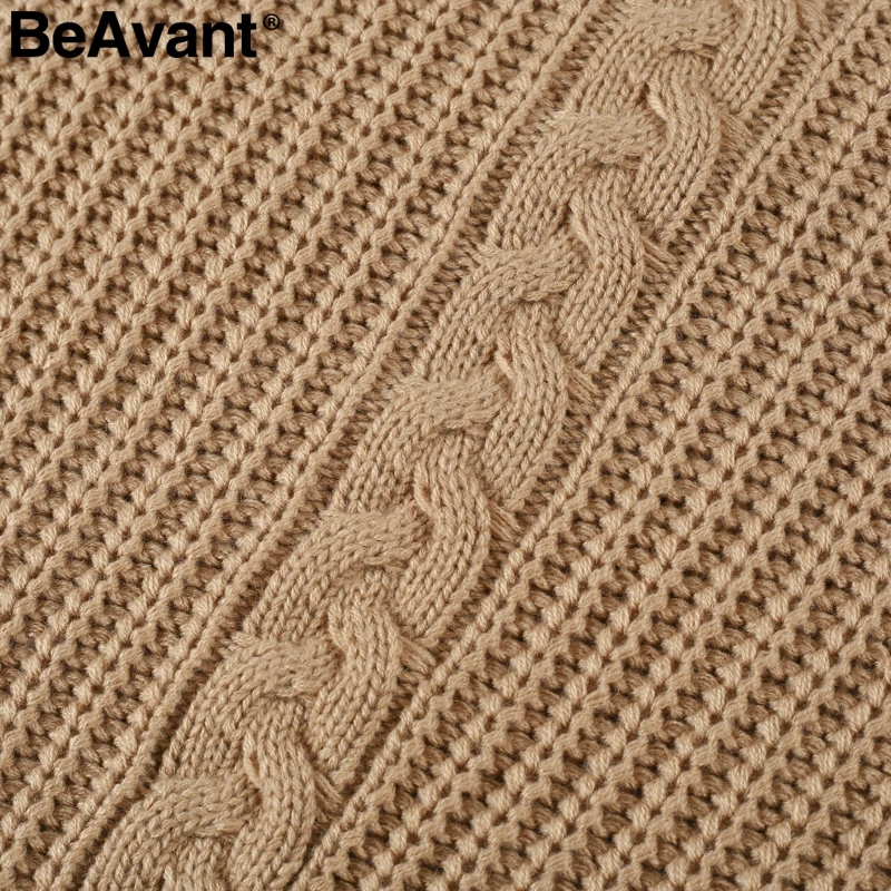 BeAvant Tricot с открытыми плечами зимнее свободное платье женское вязаное платье-свитер большого размера осеннее Новое Повседневное платье-пуловер