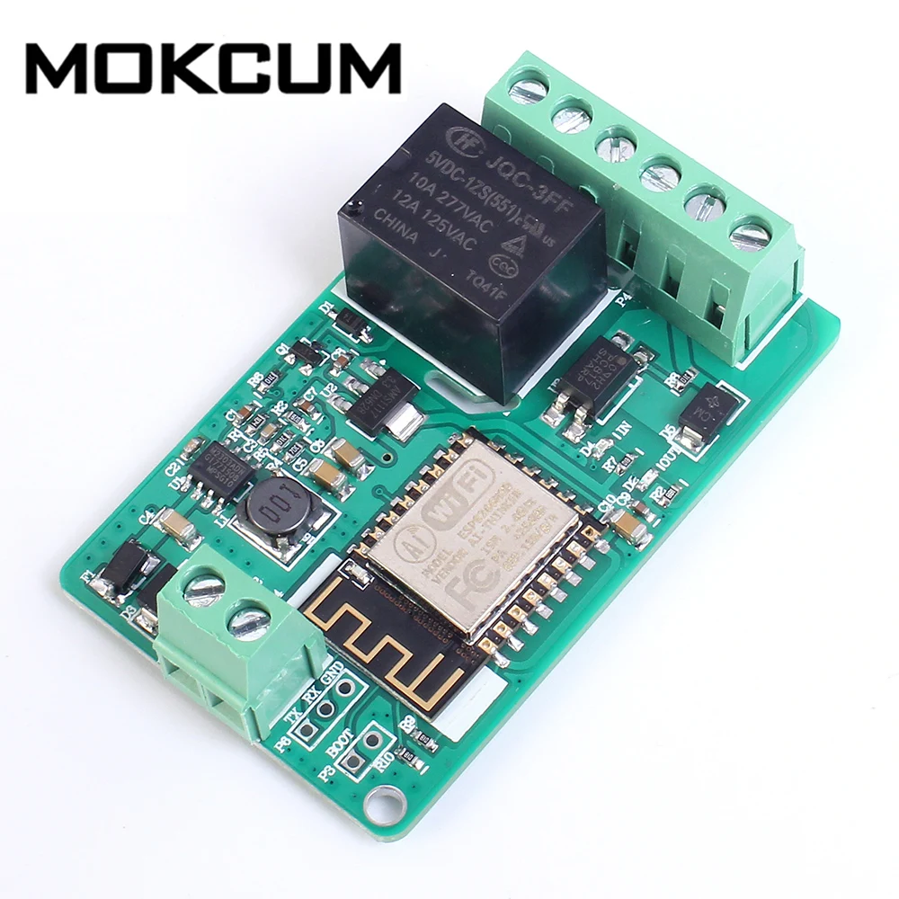 

ESP8266 Relay Module 10A 220V Network Relay WIFI Module Input DC 7V~30V Board TVS Input Automatic Protection