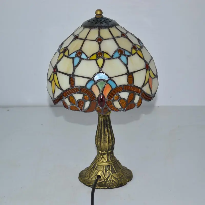 Настольная лампа Тиффани 8 дюймовые классические европейский барокко пятнистости Стекло ночники E27 110-240 V